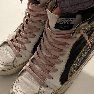 Golden Goose women’s high top slide sneakers